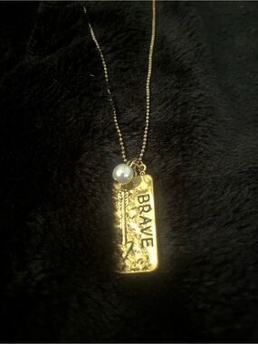 BRAVE Gold Pendant Necklace